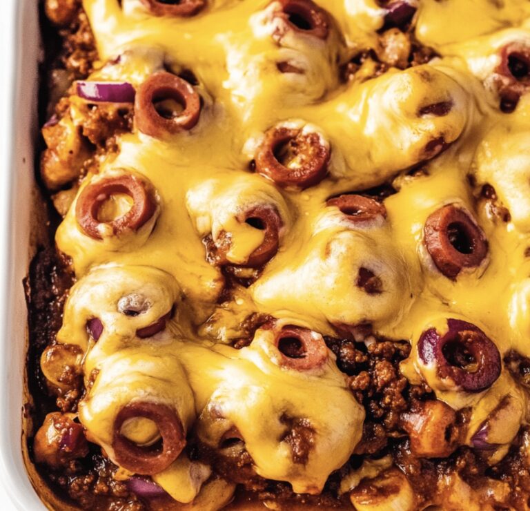 Easy Chili Hot Dog Casserole Recipe