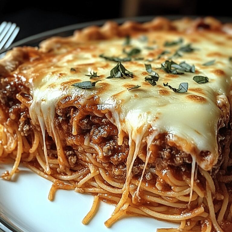 Cheesy Spaghetti Pie Recipe