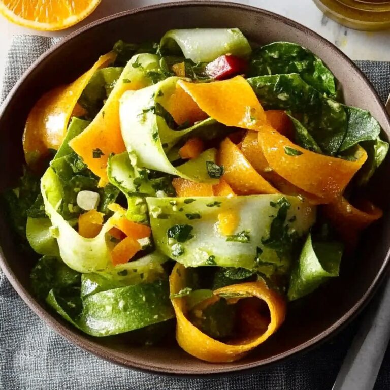 Vibrant Ribbon Salad With Orange Vinaigrette Recipe