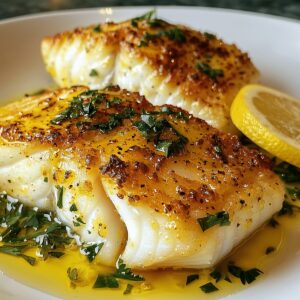 Succulent Lemon Butter Baked Cod Recipe