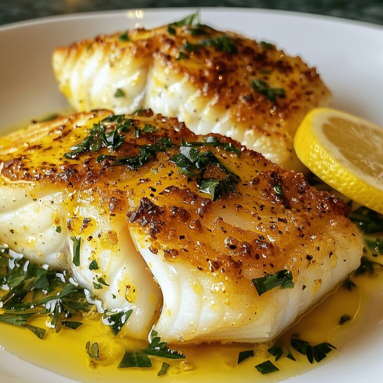 Succulent Lemon Butter Baked Cod Recipe