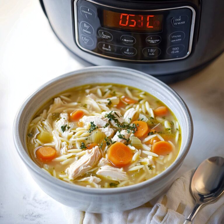 Pressure Cooker Chicken Orzo Soup Recipe