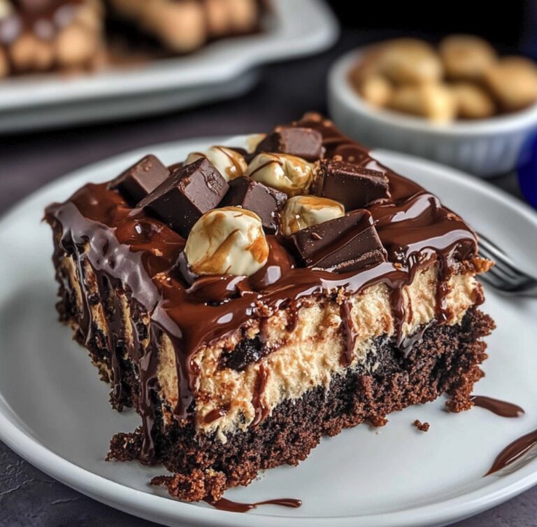 Snickers Poke Cake Recipe