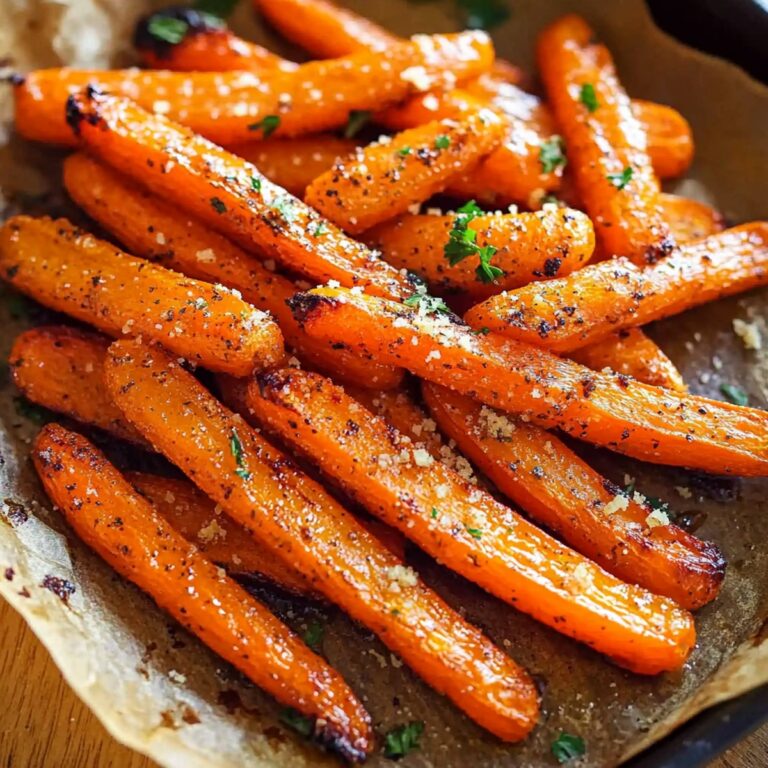 Parmesan Garlic Roasted Carrots Recipe
