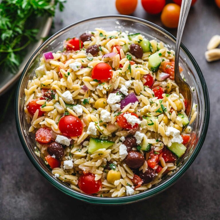 Vibrant Greek Orzo Salad Recipe