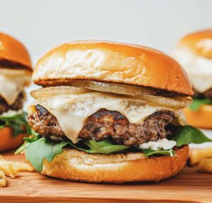 Caramelized French Onion Burgers Recipe