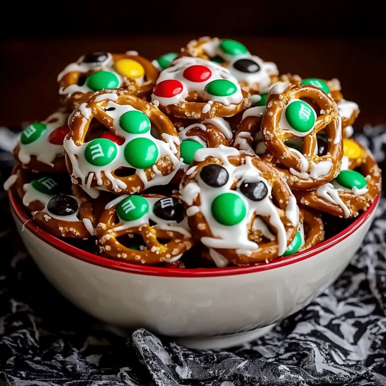 Gooey Pretzel M&M Hugs Recipe