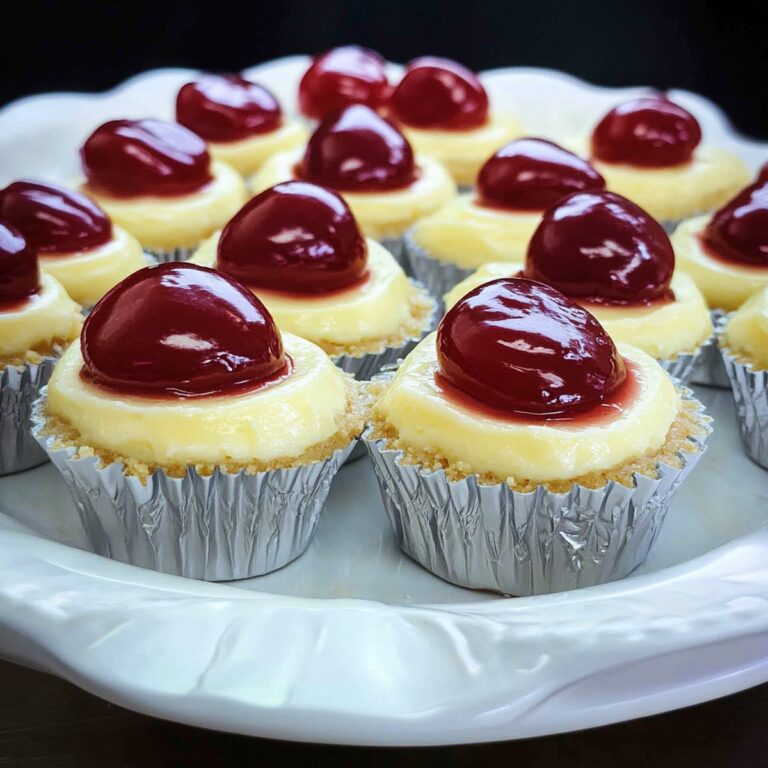 Super Easy Mini Cheesecakes With Vanilla Wafer Crust Recipe