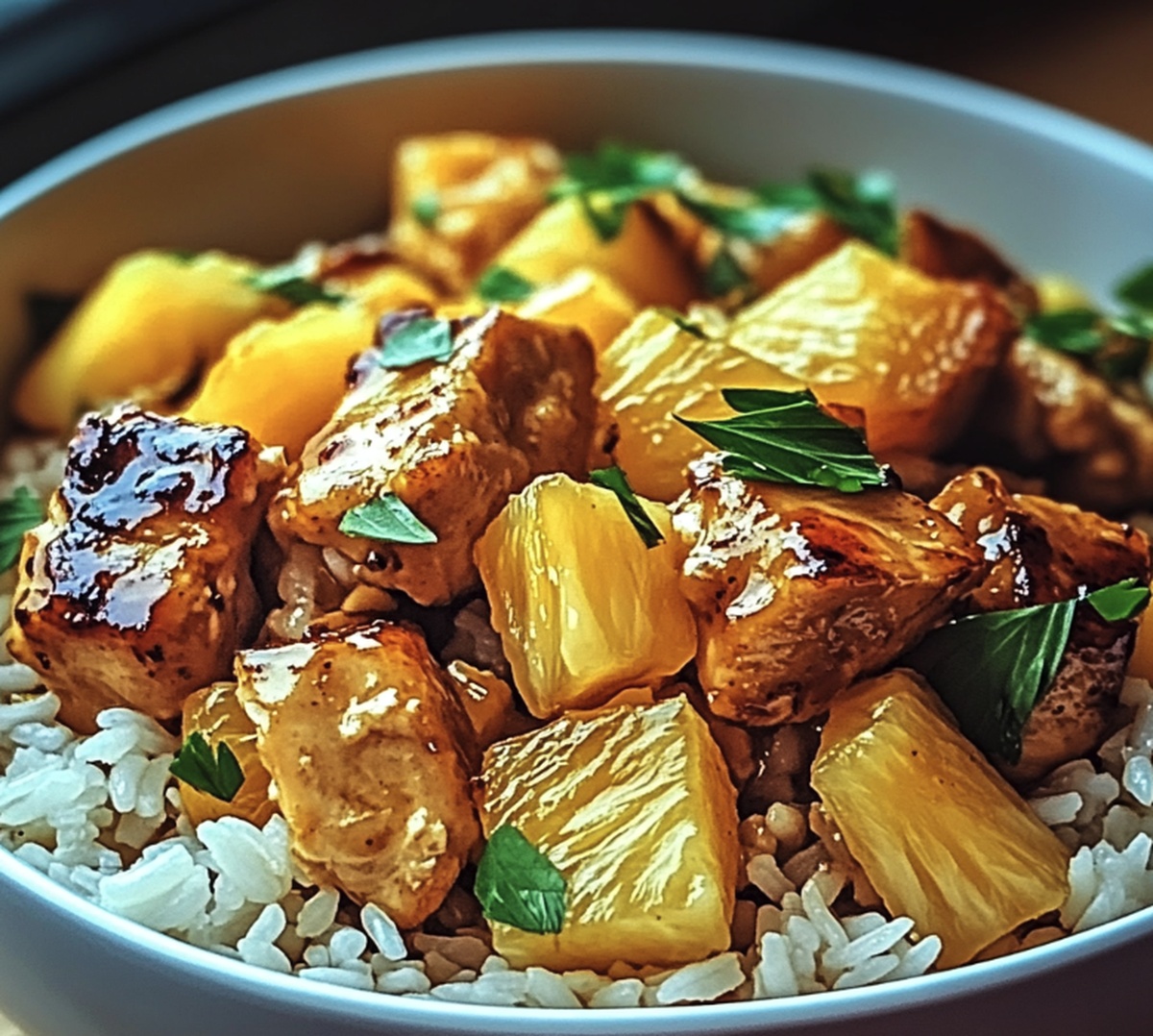 Tropical Pineapple Chicken & Rice Delight Recipe