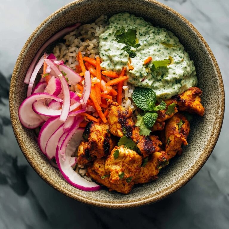 Crispy Chicken Tikka Bowls With Mint Sauce Recipe