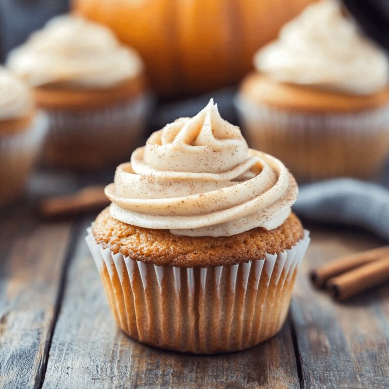 Luscious Pumpkin Cupcakes With Cinnamon Cream Cheese Frosting Recipe