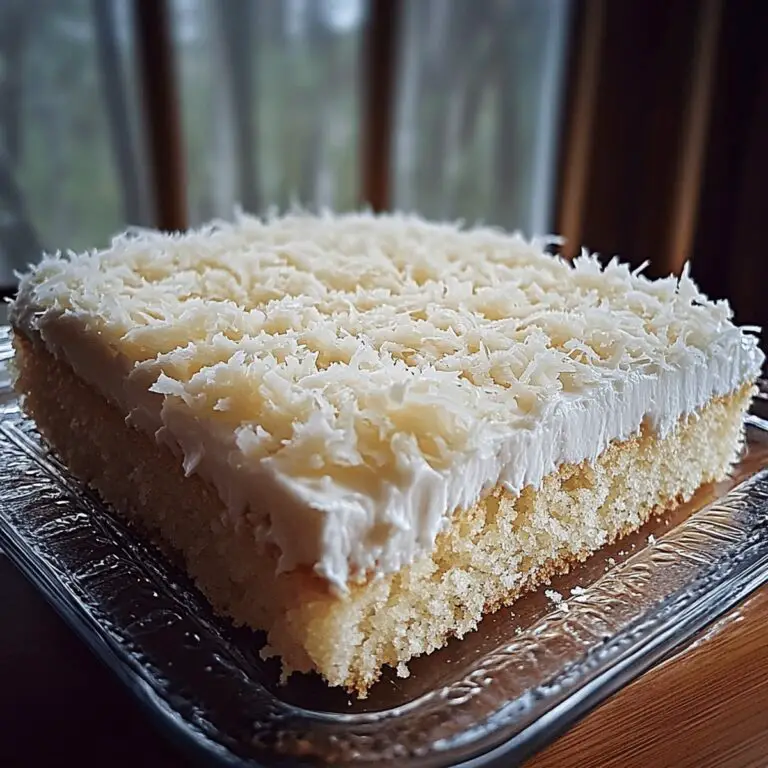 Heavenly Sour Cream Coconut Cake Recipe