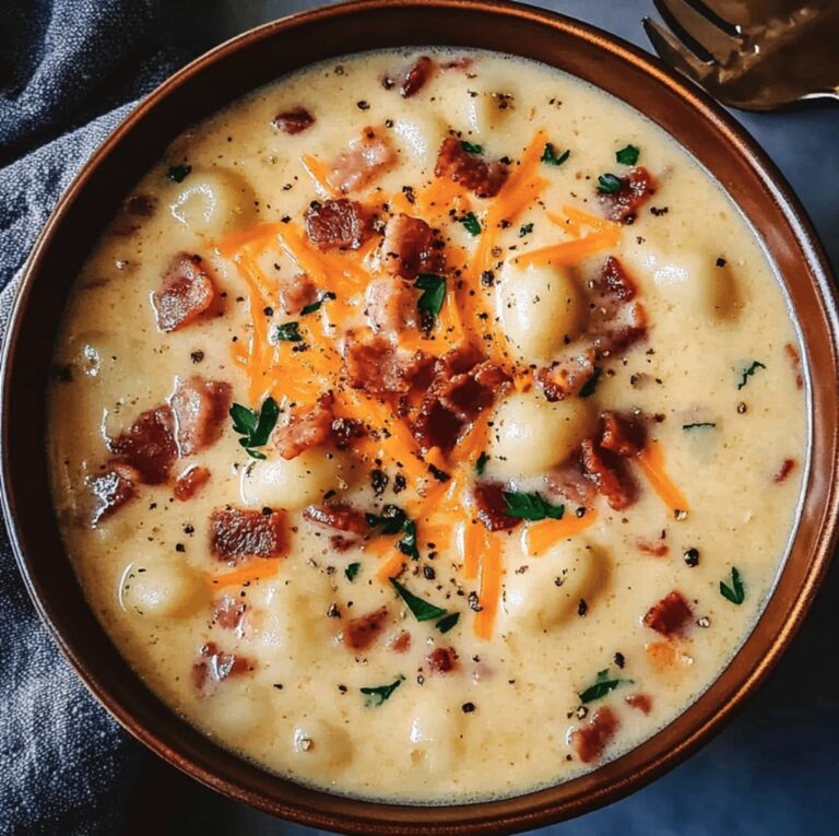 Bacon Cheddar Gnocchi Soup Recipe