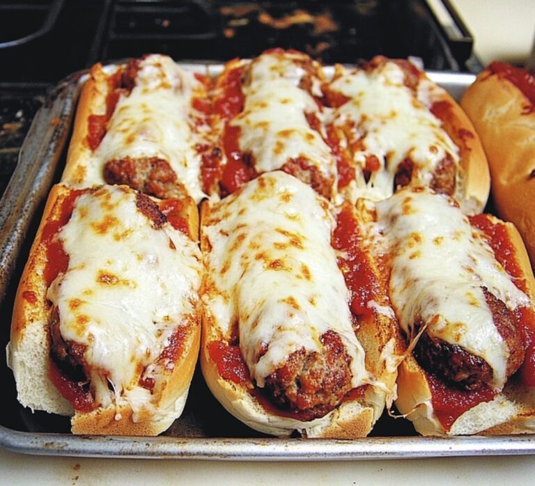 Oven Baked Meatball Sandwiches Recipe