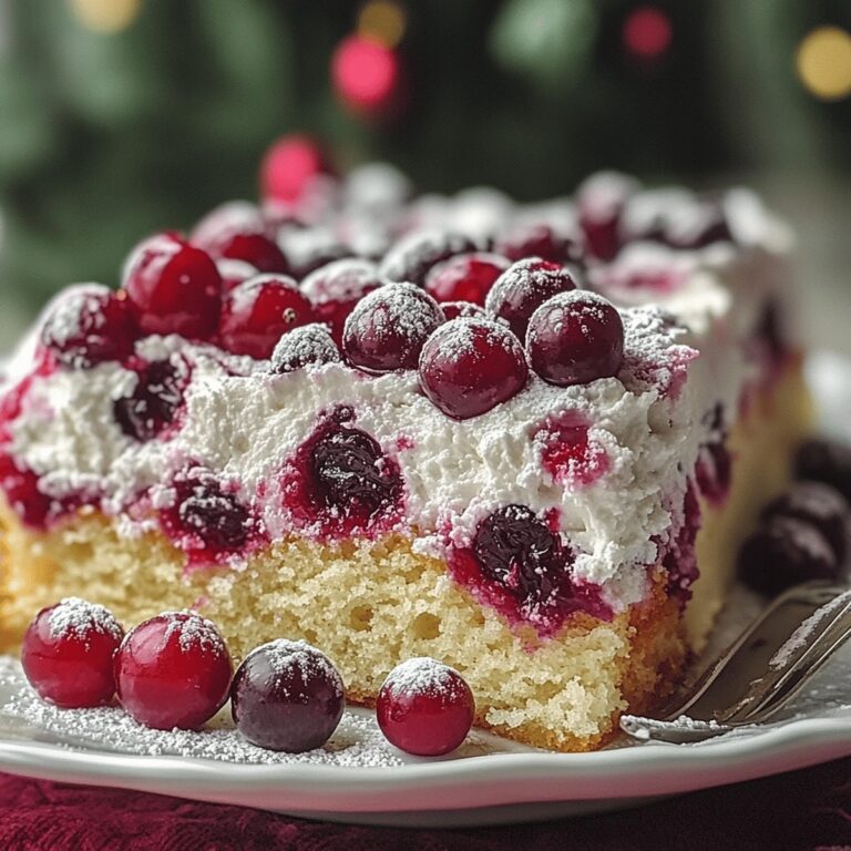 Festive Cranberry Poke Cake Recipe