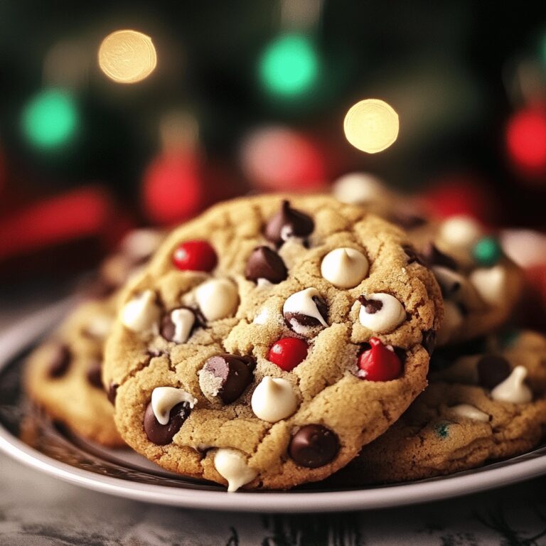 Festive Christmas Chocolate Chip Cookies Recipe