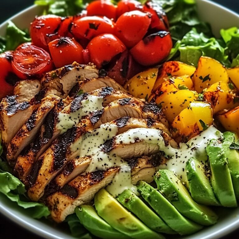 Zesty Chicken & Avocado Salad Bowl Recipe