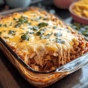 Cheesy Chicken Taco Casserole Recipe