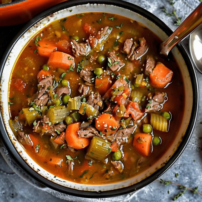 Hearty Beef Vegetable Soup Recipe