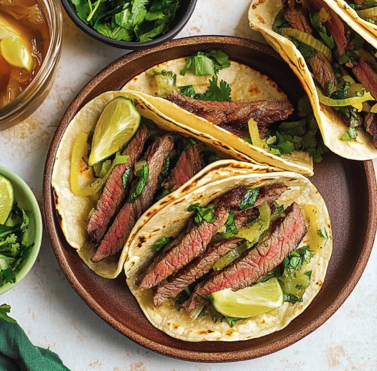 Sizzling Skirt Steak Tacos Recipe
