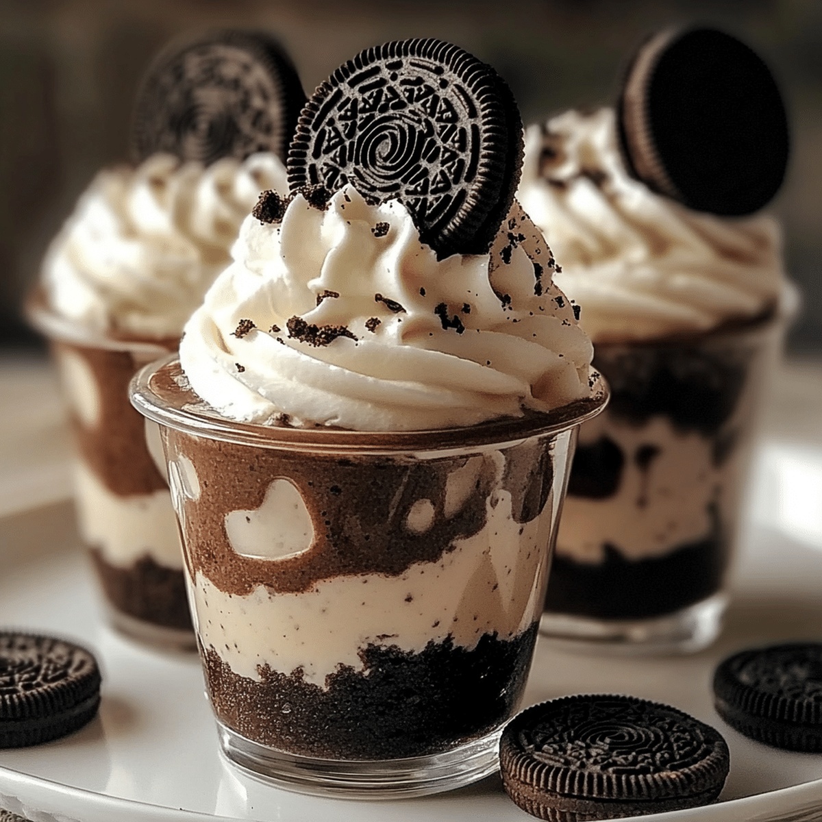 Dreamy Oreo Cookie Pudding Cups Recipe
