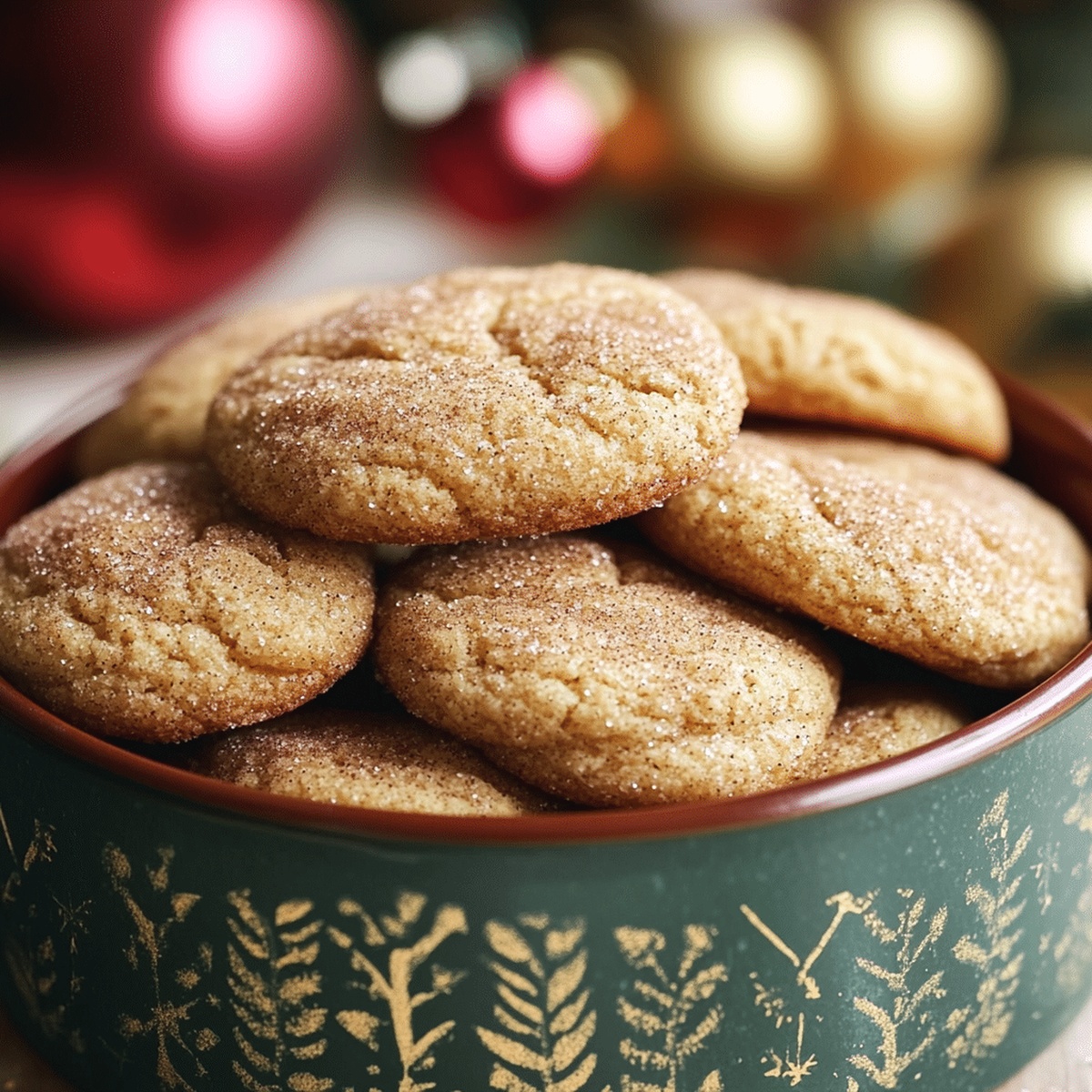 Festive Christmas Snickerdoodles Recipe