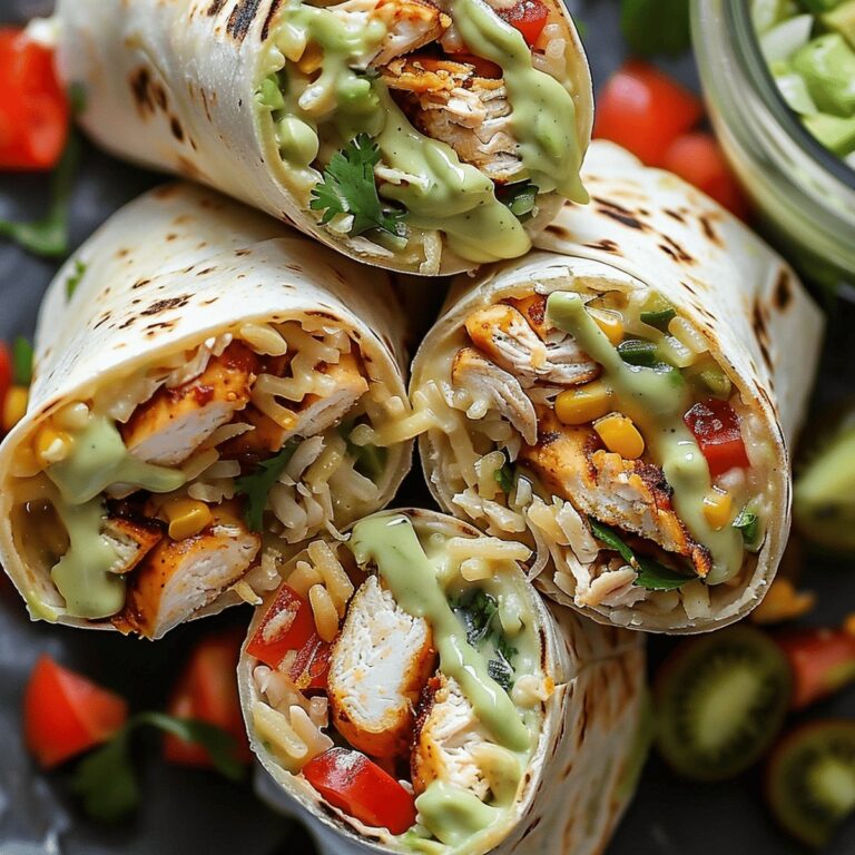 Mouthwatering Chicken Avocado Ranch Burritos Recipe
