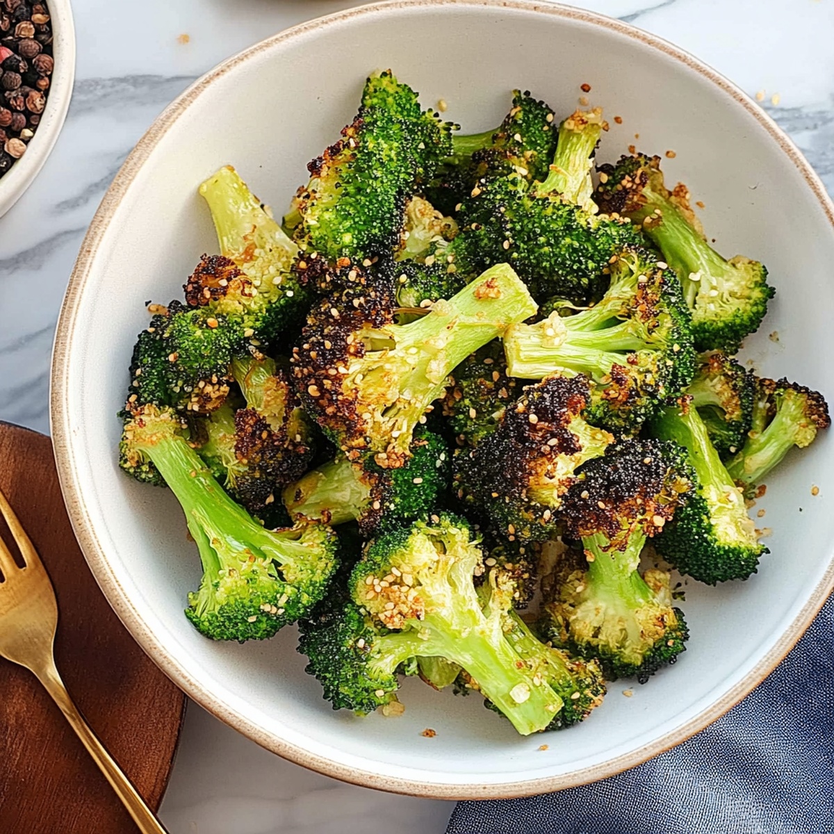 Air Fryer Crispy Broccoli Recipe