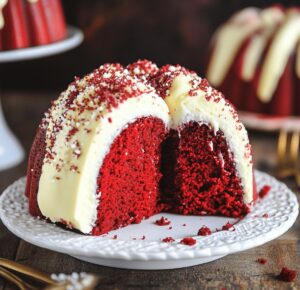 Velvety Red Velvet Cream Cheese Bundt Cake Recipe
