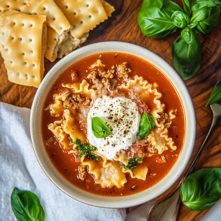 Crockpot Lasagna Soup Recipe