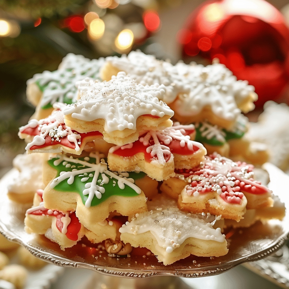 Festive Christmas Sugar Cookie Bites Recipe