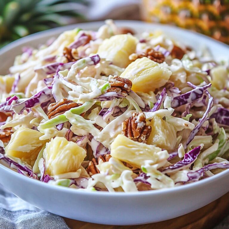 Pineapple Walnut Raisin Coleslaw Recipe