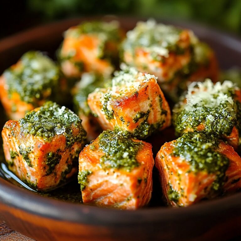 Crispy Pesto Salmon Bites Recipe