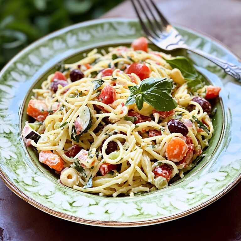 Vibrant Garden Spaghetti Salad Recipe
