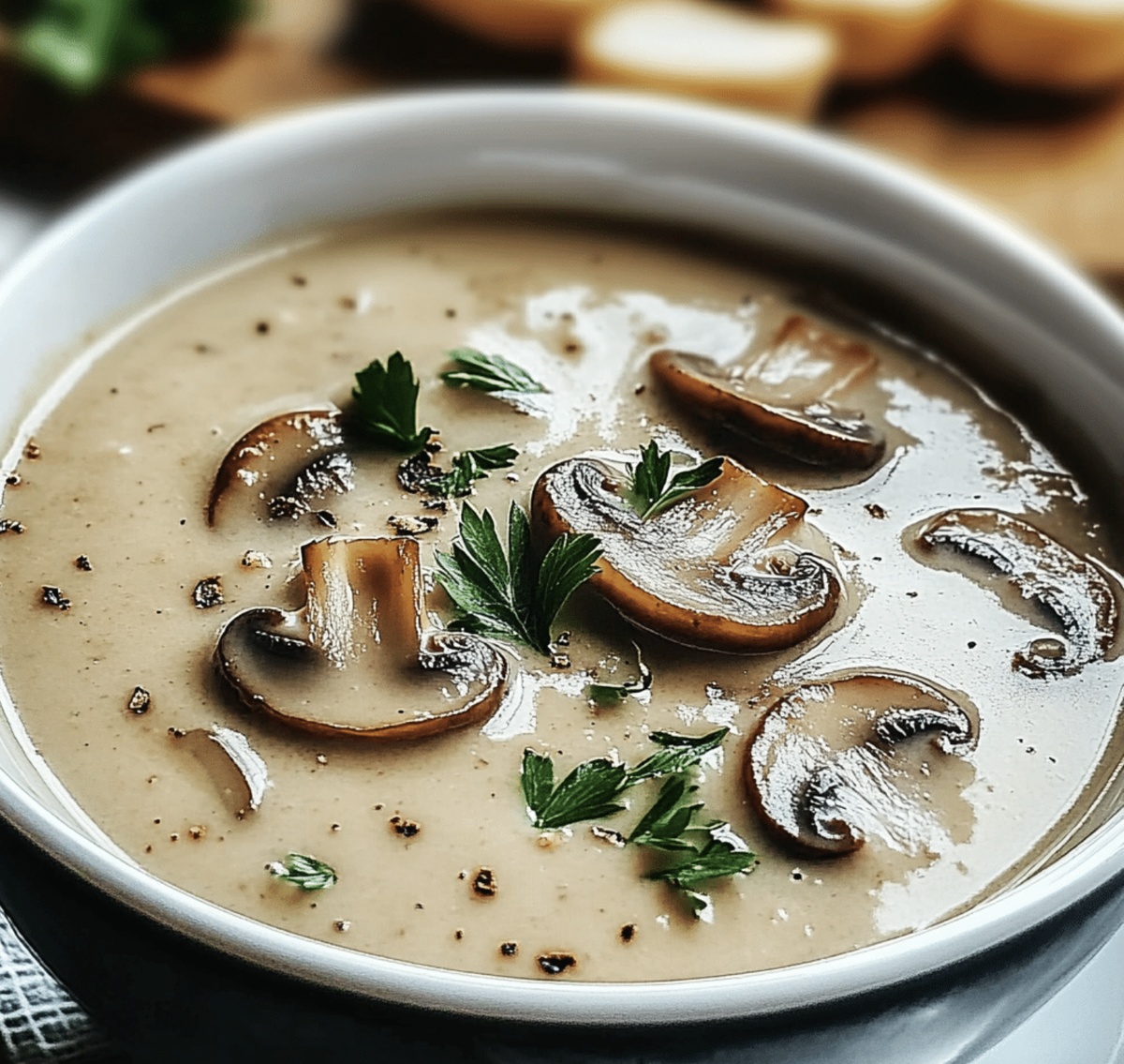Creamy Mushroom Soup Recipe