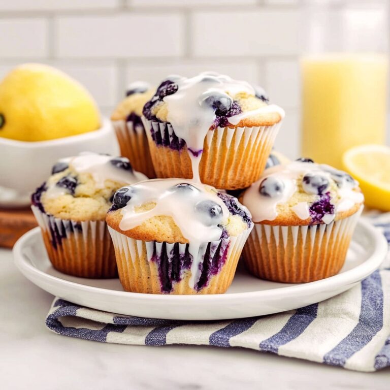 Blueberry Muffins With Lemon Glaze Recipe