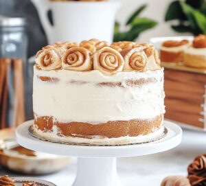 Cinnamon Roll Layer Cake Recipe