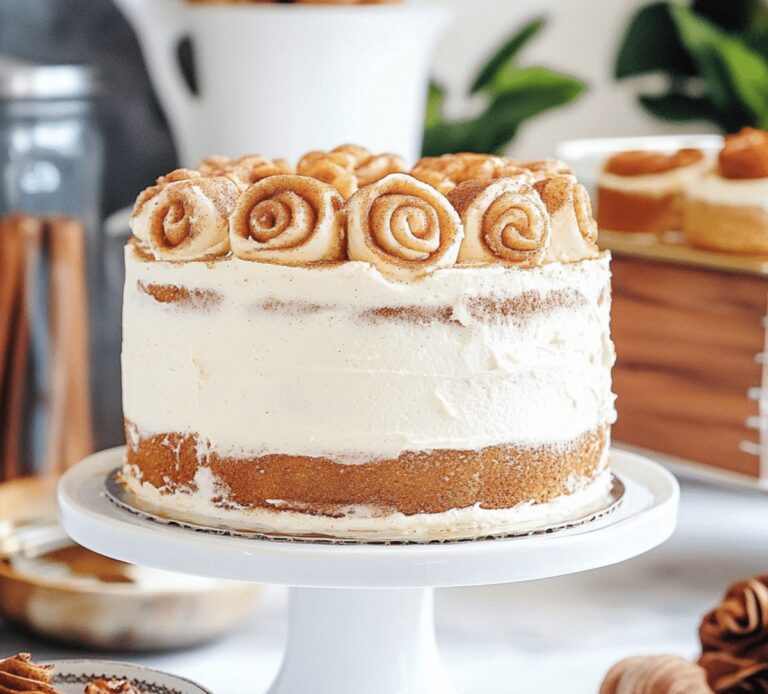 Cinnamon Roll Layer Cake Recipe