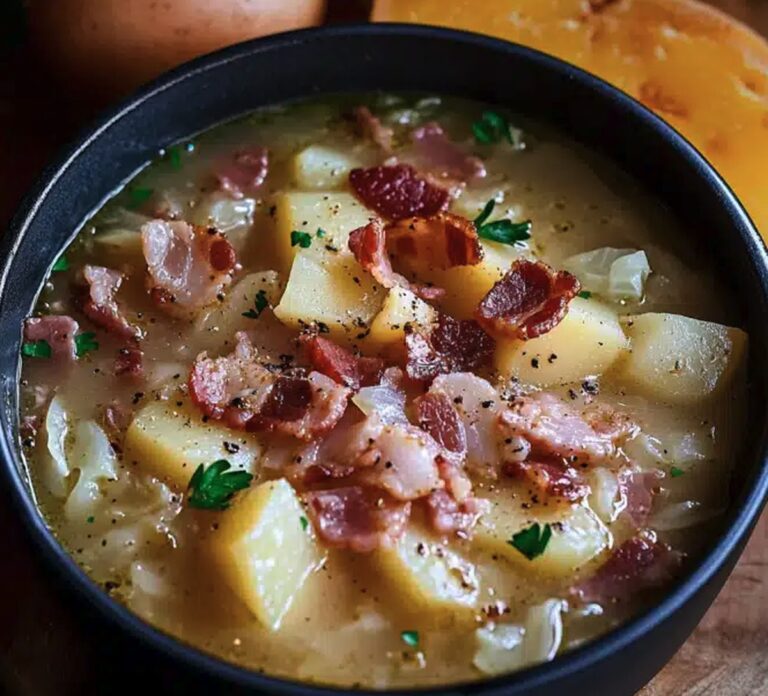 Irish Bacon Cabbage And Potato Soup Recipe