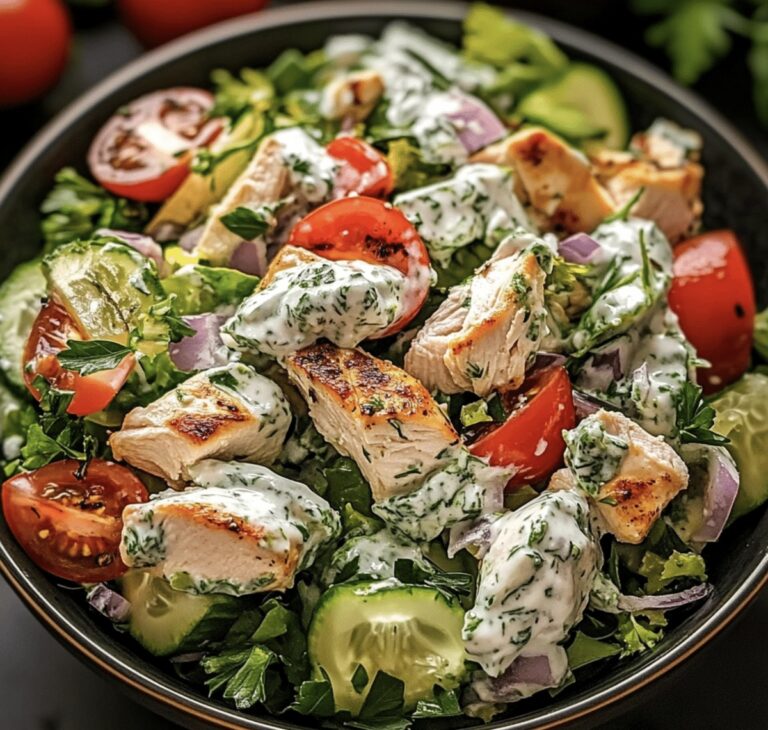 Mediterranean Delight Tzatziki Chicken Salad Recipe