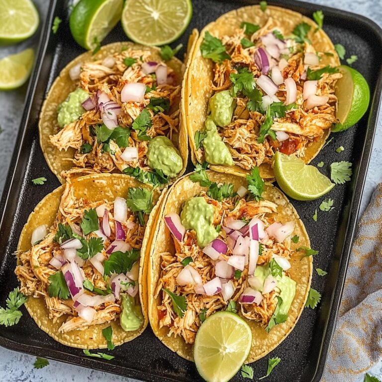 Healthy Crockpot Chicken Tacos Recipe
