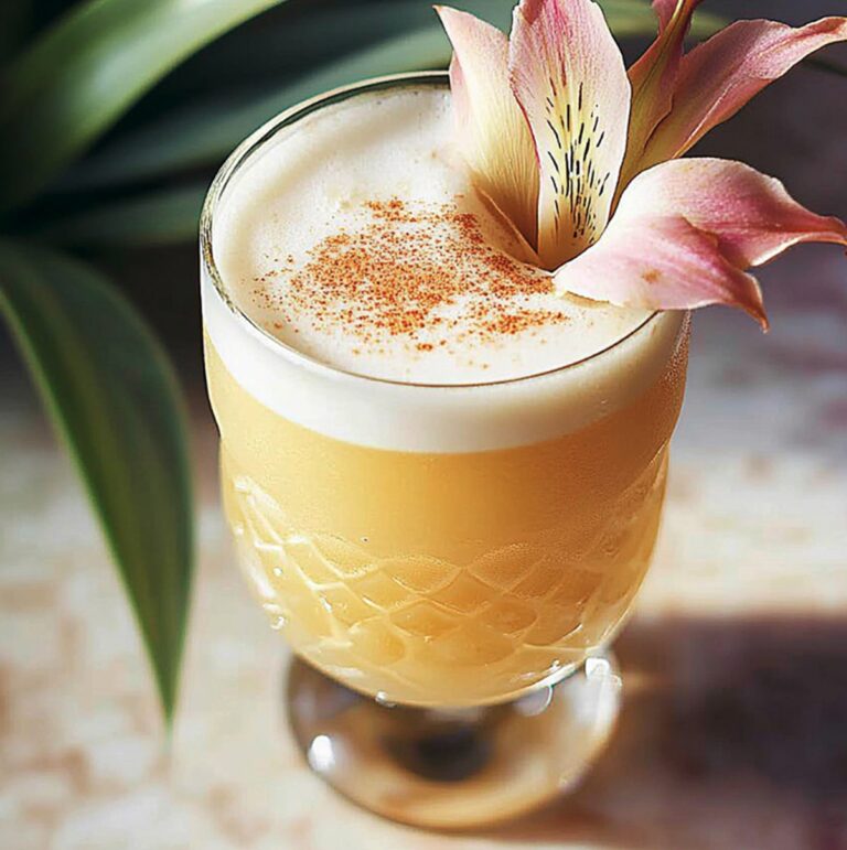 Smoky Pineapple Mezcal Sour Recipe
