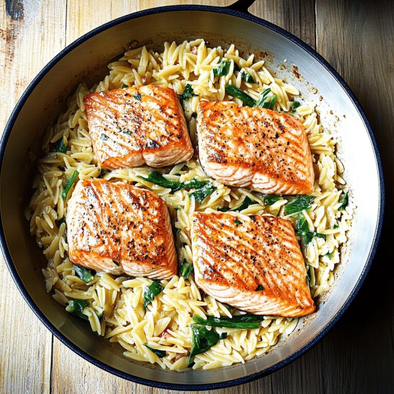 Bright Salmon With Lemon Orzo Recipe