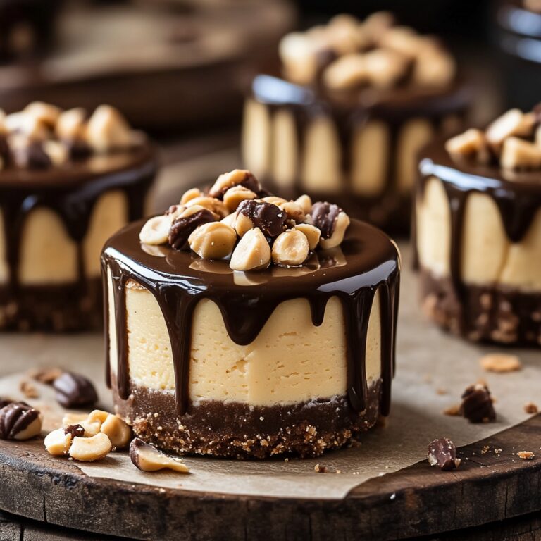 Mini Peanut Butter Cup Cheesecakes Recipe