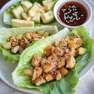 Crispy Teriyaki Chicken Lettuce Wraps Recipe