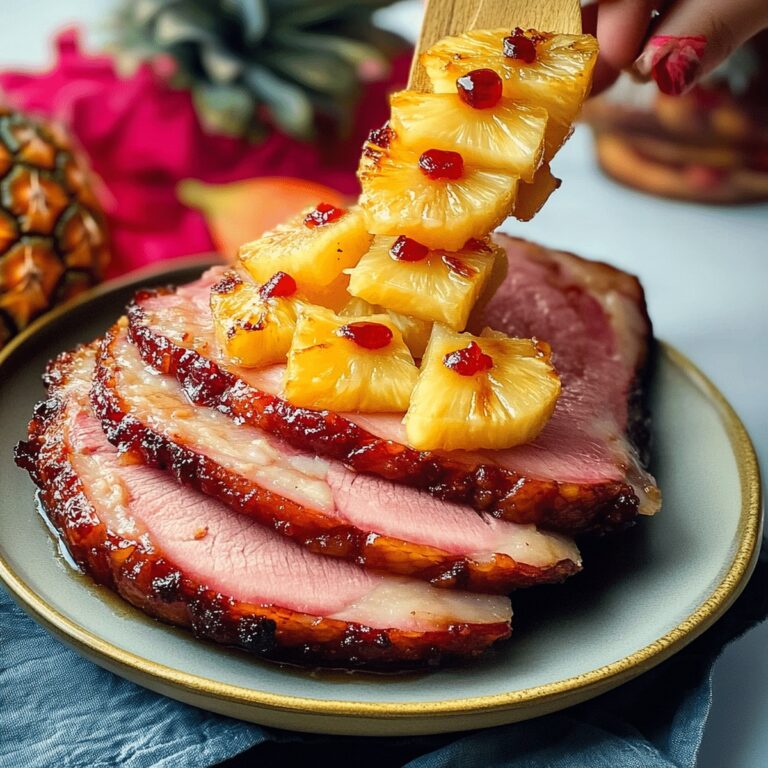 Succulent Baked Ham With Pineapple And Brown Sugar Glaze Recipe