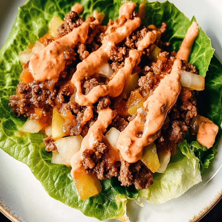 Cheeseburger Lettuce Wraps Recipe