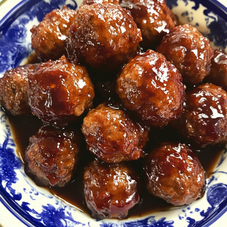 Slow Cooker Raspberry Balsamic Glazed Meatballs Recipe