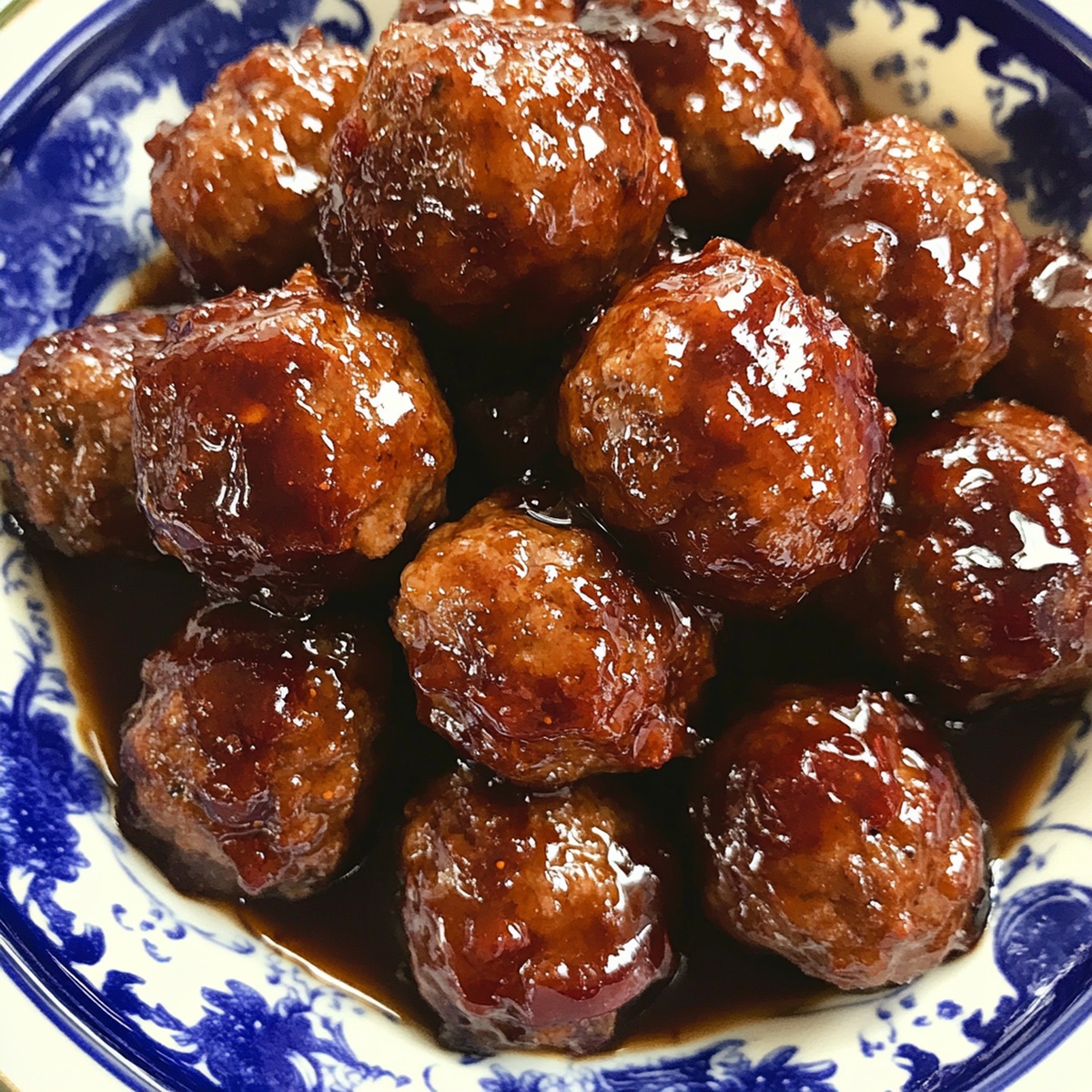 Slow Cooker Raspberry Balsamic Glazed Meatballs Recipe