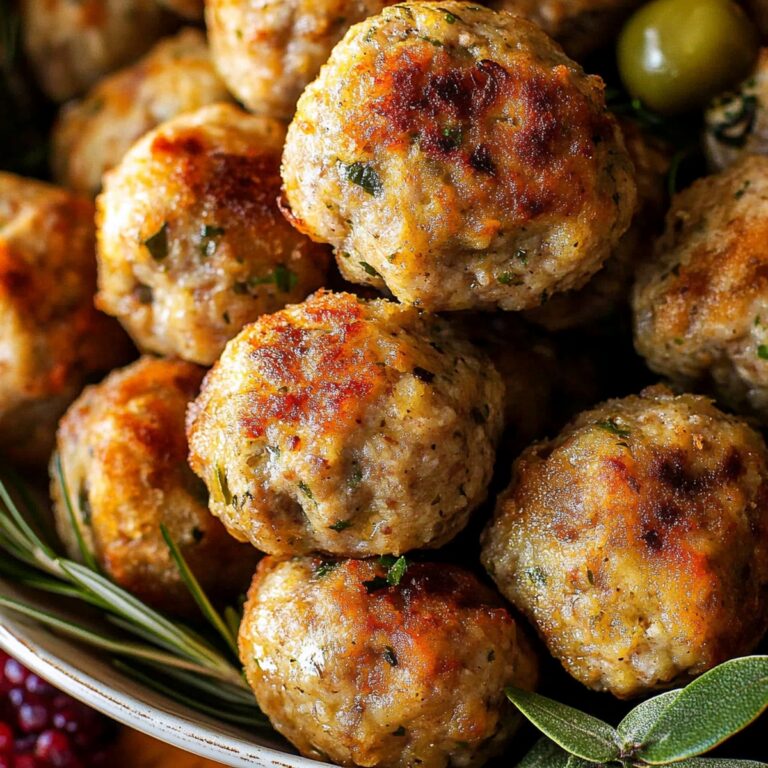 Air Fryer Pork Stuffing Meatballs Recipe